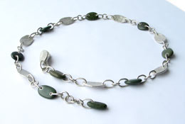 Necklace - stone / silver